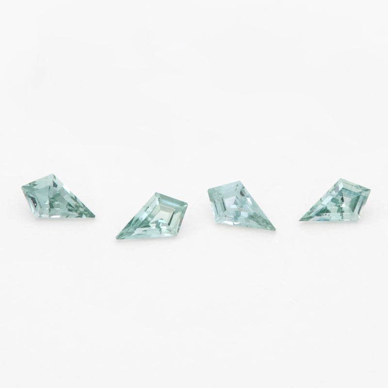 5x3 to 6x4mm Light Teal Montana Sapphire Kites
