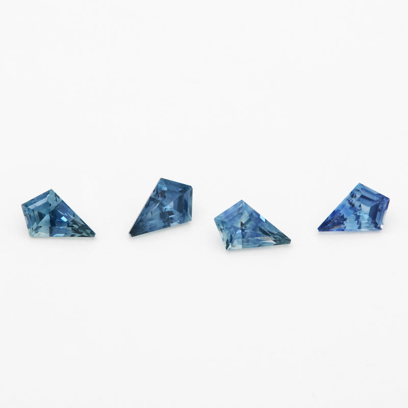 5x3 to 7x5mm Dark Blue Montana Sapphire Kites