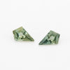 6x4mm Dark Green Montana Sapphire Kites