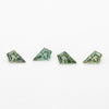 6x4mm Dark Green Montana Sapphire Kites