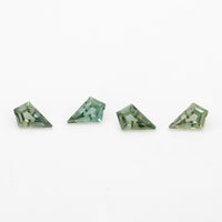 6x4mm Dark Green Montana Sapphire Kites