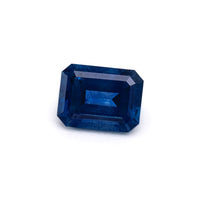 2.06ct Dark Blue Montana Sapphire Emerald Cut