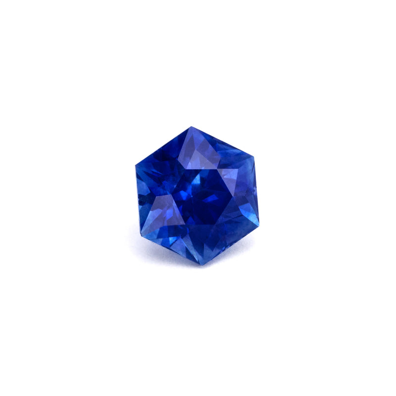 2.51ct Bright Blue Montana Sapphire Hexagon