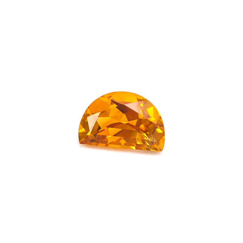 1.09ct Orange Montana Sapphire Half Moon