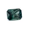 3.76ct Dark Teal Montana Sapphire Brilliant Emerald Cut