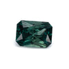 3.76ct Dark Teal Montana Sapphire Brilliant Emerald Cut