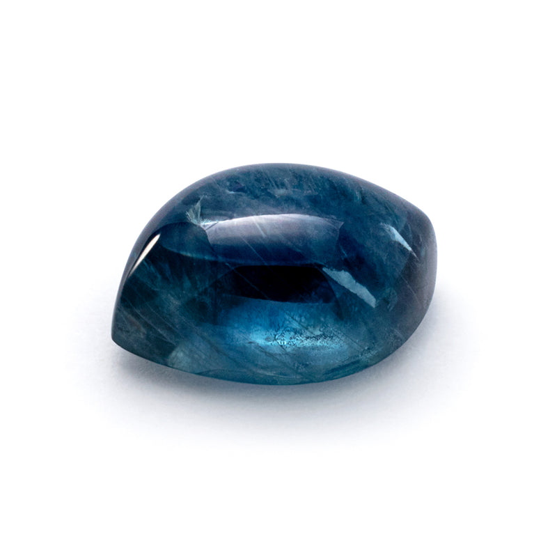 4.63ct Dark Denim Montana Sapphire Flame Cut Cab