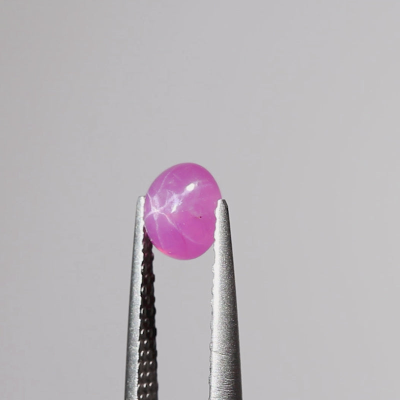 1.35ct Ruby Oval Star Cab – Columbia Gem House