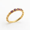 Customizable 2.5mm Round Four Stone Stackers Ring No. 9880