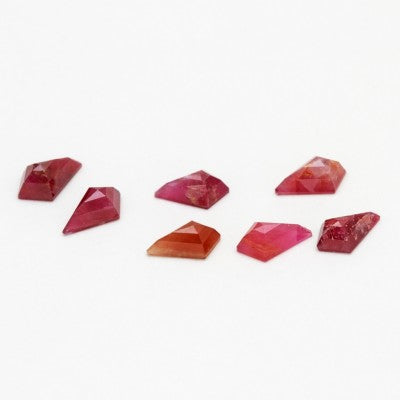 8x5mm Natural Liberian Ruby Rose Cut Kite