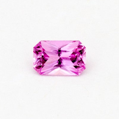 6x4mm Brilliant Emerald Cut AA Pink Ceylon Sapphire