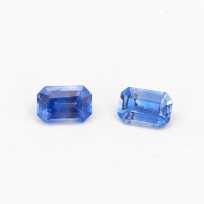 6x4mm Emerald Cut Blue Ceylon Sapphire