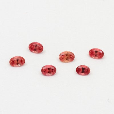 Free Size Natural Oval Orange Sapphire