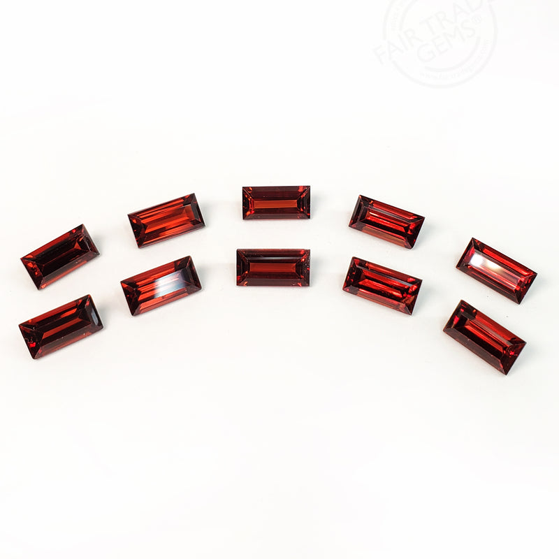 4x2 to 8x4mm Raja Garnet® Baguettes