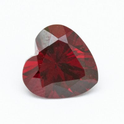 11mm Natural Heart Cut Raja Garnet