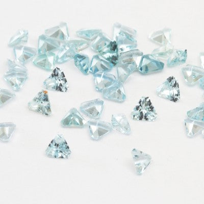 2.5 to 6mm Triangle Cut Pale Blue Aquamarine B