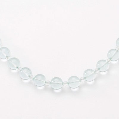 4 - 10mm Round Natural Aquamarine Bead Strand