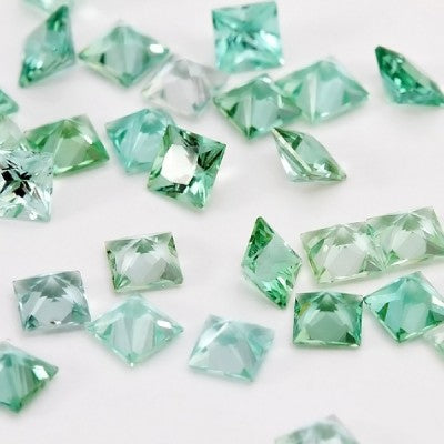 2mm to 3.5mm Princess Cut Seafoam Tourmaline® Melee