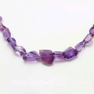 328ct Polished Irregular Amethyst Bead Strand