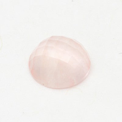 8mm Natural Round Rose Cut South Dakota Rose Quartz