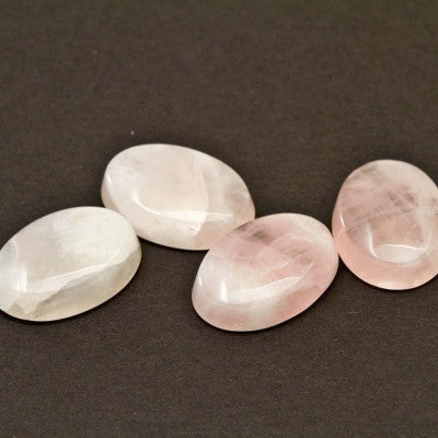 18x13mm Natural Oval Cabochon Cut South Dakota Rose Quartz