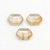 8x6 to 16x12mm Rutilated Quartz Hex Tablets™ - Light Rutile