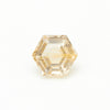 5 to 8mm Rutilated Quartz Hexagons - Light Rutile