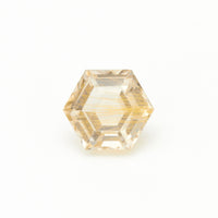 5 to 8mm Rutilated Quartz Hexagons - Light Rutile