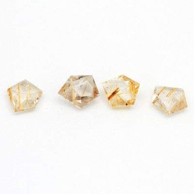 1.3 to 1.88 ct Rutilated Quartz GeoCuts™