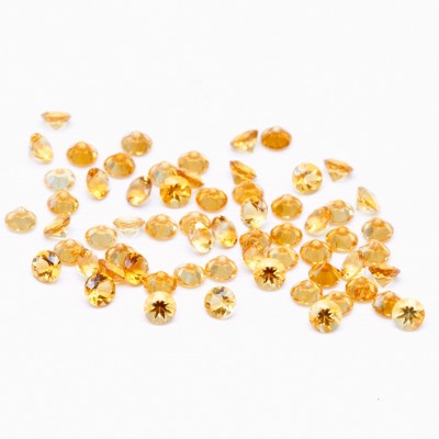 3mm Round Citrine Melee