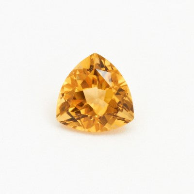 7mm Trillion Cut Natural Yellow Citrine