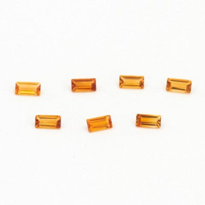 4x2mm  Natural Citrine Baguette