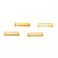 12x3mm Yellow Citrine Elongated Baguettes