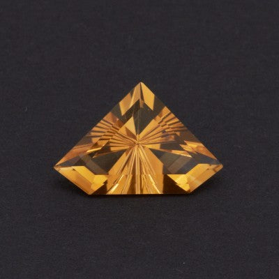 15x10mm Fantasy Chevron Cut Yellow Citrine