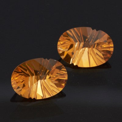 14x10mm Fantasy Oval Cut Natural Yellow Citrine