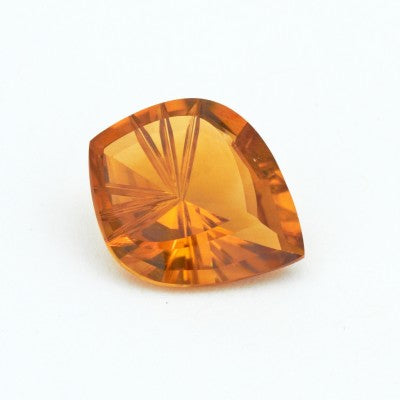 15x12mm Fantasy Flame Cut Natural Yellow Citrine