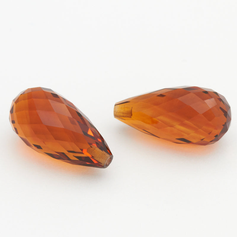 10x5mm Fire Citrine® Briolettes