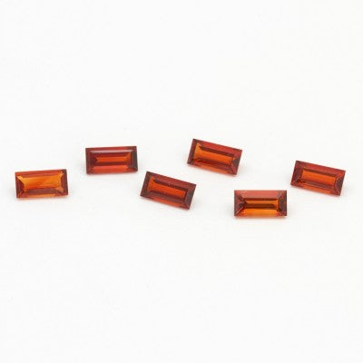 6x3mm Natural Fire Citrine Baguette