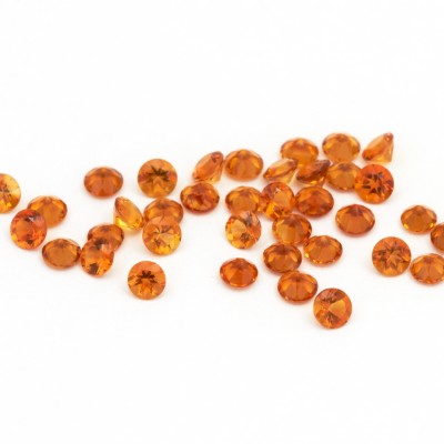 3.0mm Round Madeira Citrine Melee