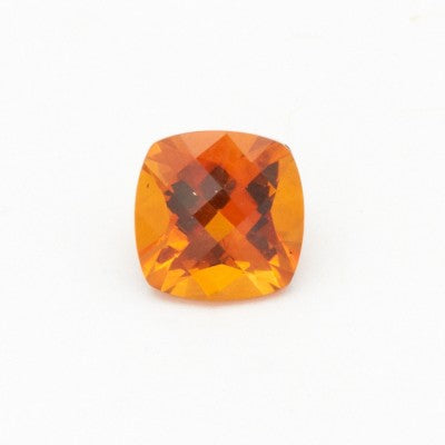 6mm  Checkerboard Cushion Cut Madeira Citrine