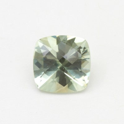 12mm Natural Fancy Cushion Cut Brazilian Green Quartz