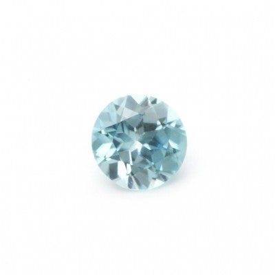 4mm Round Cut Blue Zircon