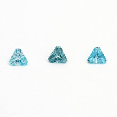 6mm Triangle Cut Blue Apsara Zircon®