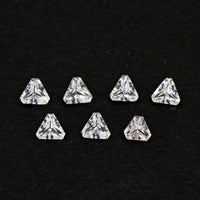 4mm Triangle Cut White Zircon