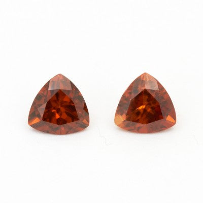 8mm Natural Trillion Cut Brown Zircon