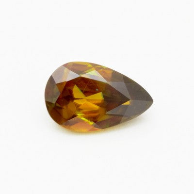 11.1mm x 7.1mm Pear Cut Natural Color Change Sphene