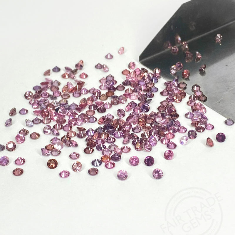 2 to 3.5mm Pink Spinel Rounds