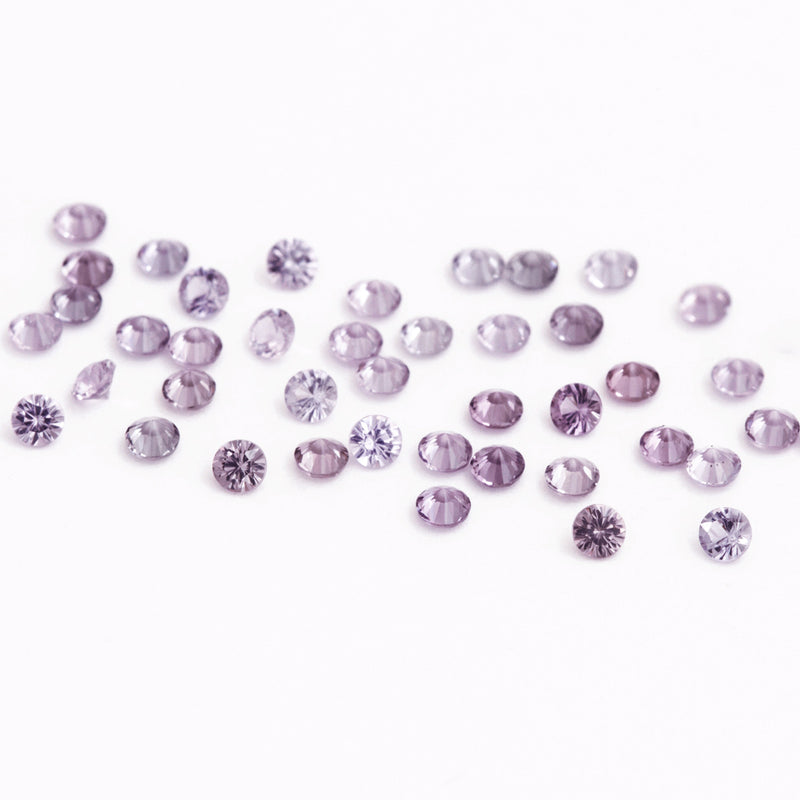 1.3 to 3.5mm Grey-Lavender Spinel Rounds