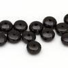 2.5mm to 6mm Black Spinel Rondelle Beads