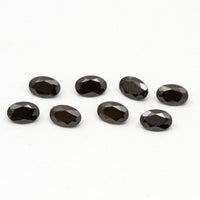 6x4 to 9x7mm Black Spinel Ovals